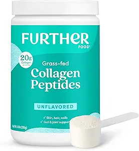 Weitere Lebensmittel Unflavored Collagen Peptides Powder, Grass-Fed Weide-Raised Hydrolyzed Typ 1 & 3 Protein, Gut Health + Joint, Haar, Haut, Nägel, Paleo Keto Sugar-Free 9.88 oz