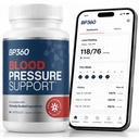 Blood Pressure Supplements NSF Contents Certified - Clinically Studied Ingredients - Third Party Tested Natural Blood Pressure Support - Includes Free BP Tracking Companion App