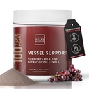Vessel Support High Blood Pressure Supplement - Nitric Oxide Supplement with L-Arginine & Grape Seed Extract – Nitric Oxide Booster for Vascular Wellness - Made in USA - 5.2 Oz