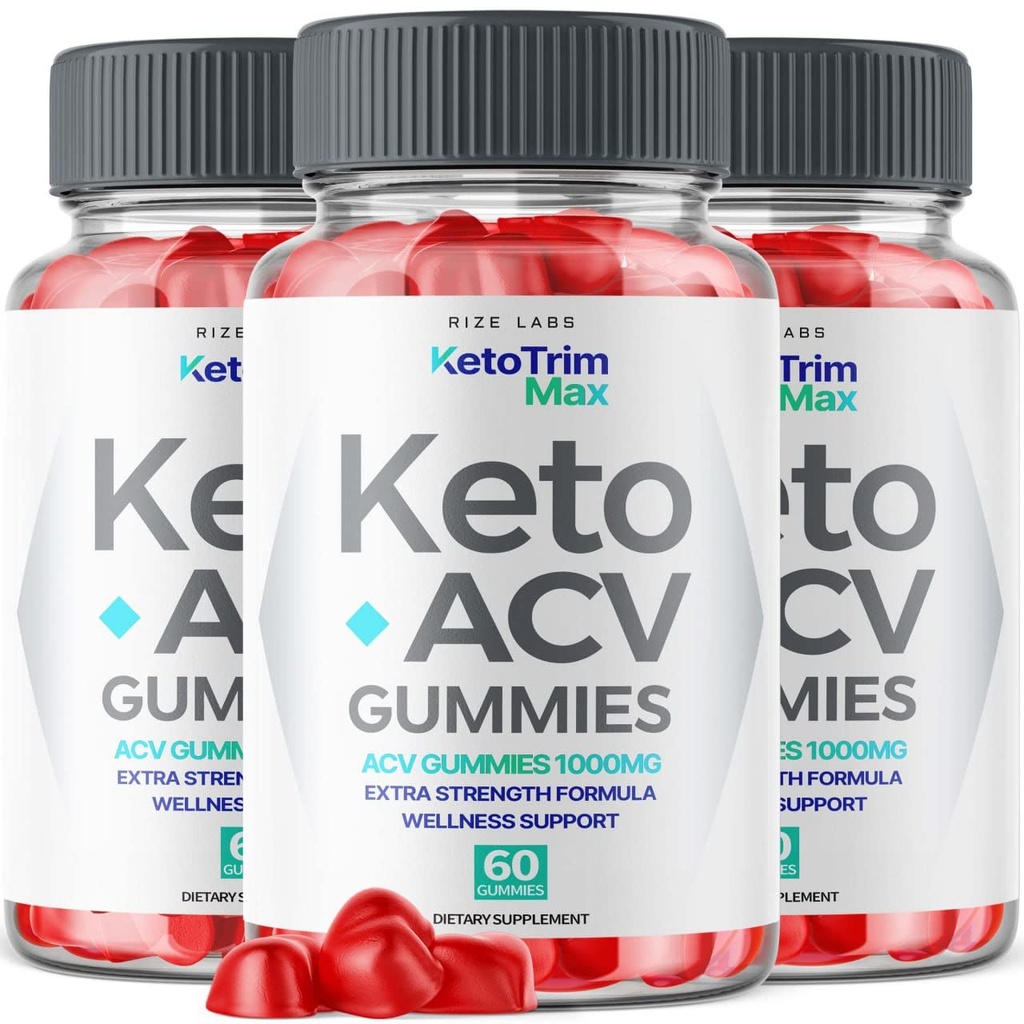 Keto Trim Max ACV Gummies for Advanced Weight Loss with Apple Cider Vinegar Supplement Reduces Belly Fat Provides Extra Strength (180 Gummies)