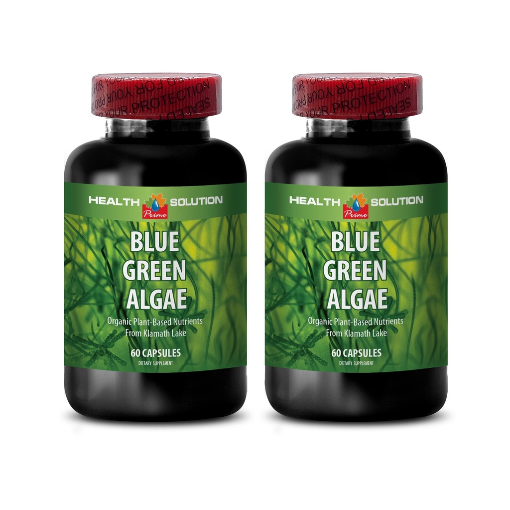 Klamath Blue Green Algae Kapseln - Blau Grün Algae - Boost Das Immunsystem - Blau Grün Algae - Blau Grün Algae Ergänzung - Immununterstützungsergänzung - Immun Booster - Blau Algae - 2B 60 Caps