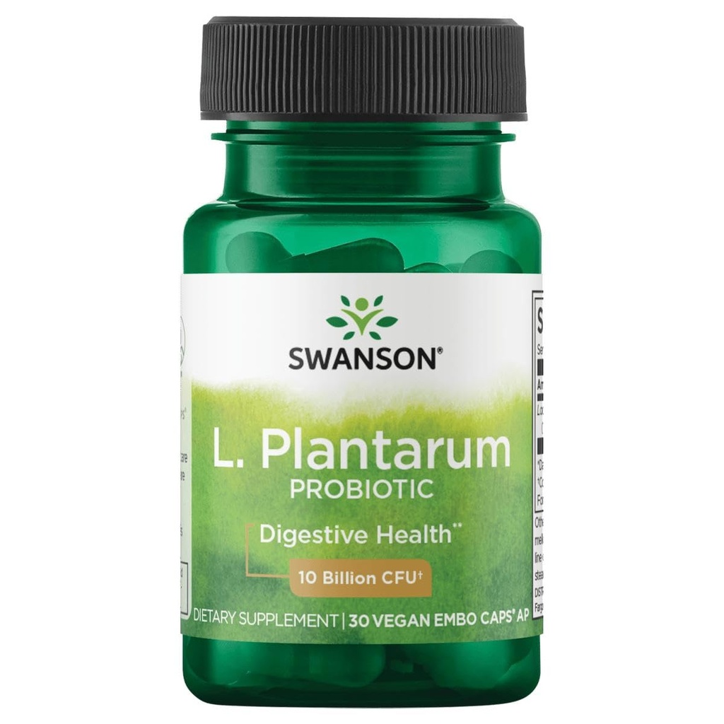 Swanson L. Plantarum - Verdauungsergänzung Gastrointestinal Balance & Bowel Regularity fördern - Natürliche Formel, um Bloating zu reduzieren - (30 Veggie Kapseln)