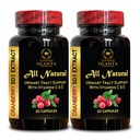 High Absorption Formula for Optimal Urinary Tract Wellness - Cranberry Extract Concentrated - Natural Bladder Support, Immune Support Pills - Antioxidant - 2 Bottles 120 Capsules