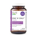 PURE ESSENCE LABS One N Only Multivitamin for Women, Natural One a Day Herbal Supplement with Vitamin D3, B12, and Biotin with Whole Foods, 90 Tablets