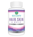 Best Earth Naturals Haar, Haut und Nägel Beilage mit Biotin, Kollagen, Vitamine für gesundes Haar, glänzende Haut, starke Nägel