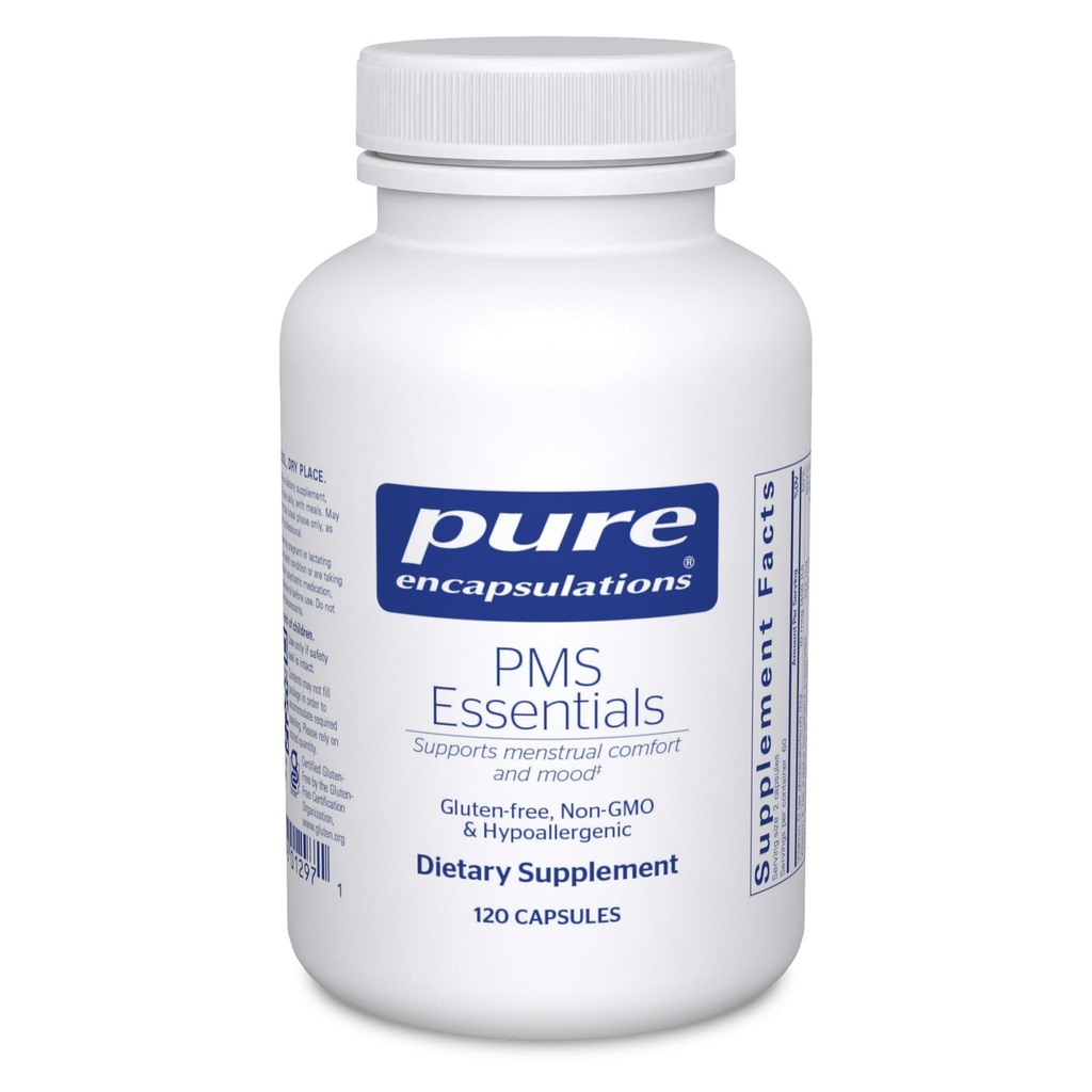 Pure Encapsulations PMS Essentials | Hypoallergenic Supplement Supports Menstrual Comfort, Fatigue, and Helps Lessen Cravings* | 120 Capsules