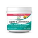 Ionic Fizz Super D-K Calcium Plus by Pure Essence - with Extra Magnesium, Vitamin D3, Vitamin K2 for Strong Bones and Stress Support - Raspberry Lemonade - 7.41oz