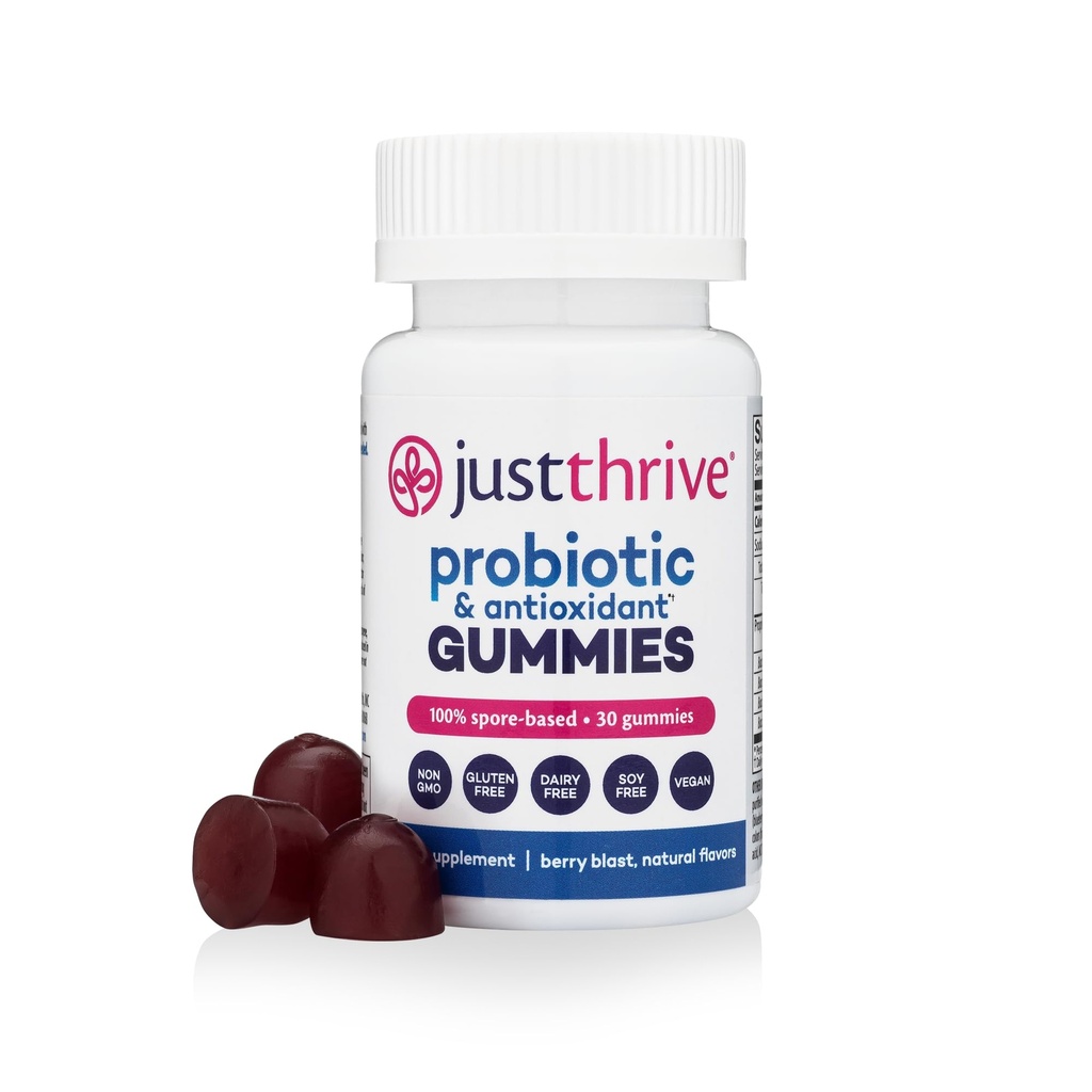Just Thrive Probiotic Gummies - Kinder, Männer und Frauen Probiotic - für Verdauungs- und Gesamtgesundheit, 30 Count