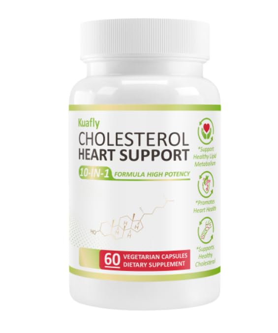 Cholesterol Lowering Supplements & Heart Support with Plant Sterols, Niacin, Red Yeast Rice, Cholesterol Supplements Support Normal Cholesterol Levels 60 Capsules