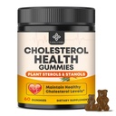 Cholesterol Supplements with 1200mg Plant Sterols & Stanols, Guggul, Bergamot, Red Yeast Rice, Cholesterol Complex Gummies Support Healthy Cholesterol Levels, Pineapple Flavor, 60 Counts