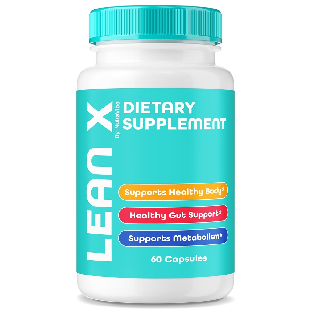 Lean X Weight Loss Pills - Original Health and Fitness Formula with Premium, Natural Blend to Support Healthy and Fit Body, Get Lasting Energy with Just 2 LeanX Caps a Day (60 Capsules)