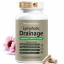 Lymphatic Drainage Capsules-Lymphatic Drainage Supplements, Herbal Detox & Immune Support with 8-Plant Complex, Supports Fluid Balance & Promotes a Light Feeling, 60 Capsules (1pc)