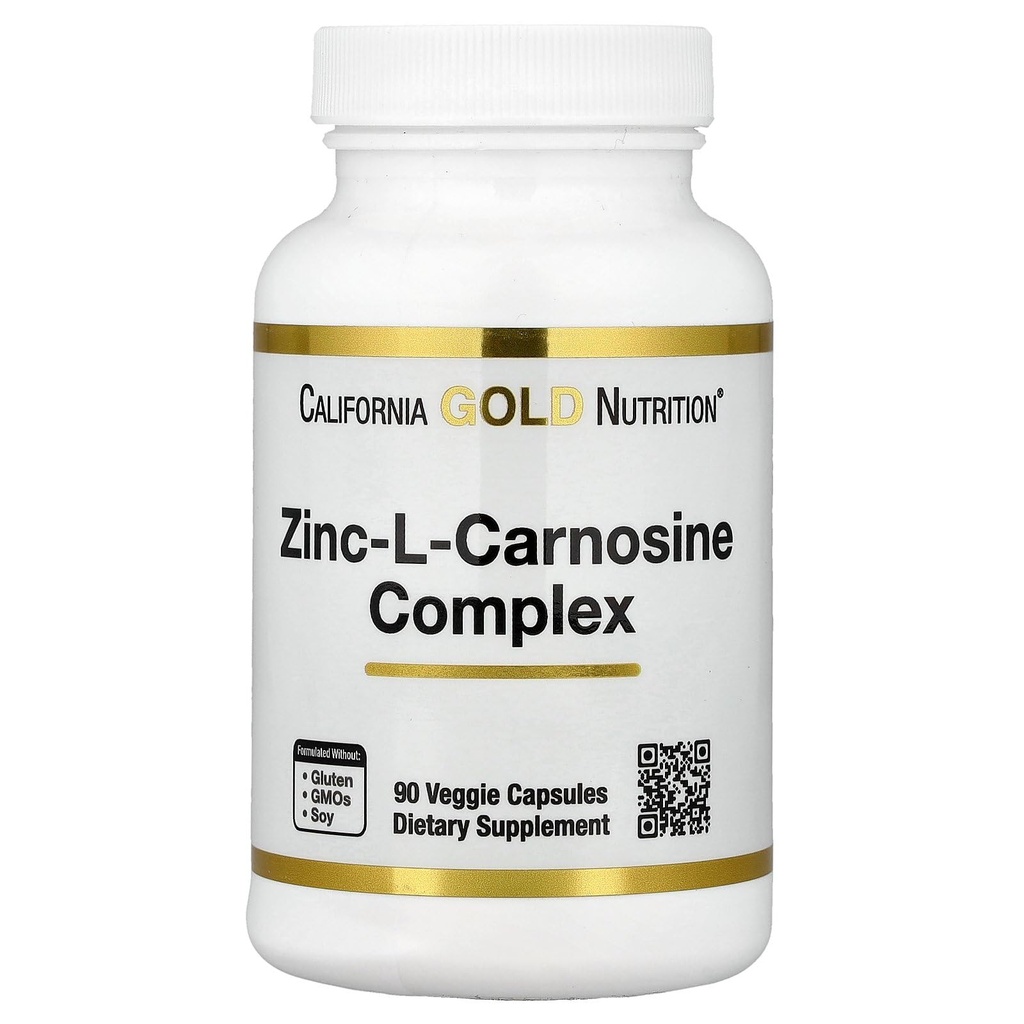 California Gold Nutrition Zink-L-Carnosine Complex, 90 Veggie Caps