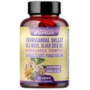 Shilajit, Sea Moss & Ashwagandha Complex – Herbal Dietary Supplement – 1 Bottle (90 Capsules) with Turmeric, Ginseng & Black Seed Oil