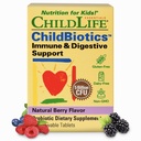 CHILDLIFE ESSENTIALIEN Childbiotics Immune & Digestive Support - Kinder Probiotic, Probiotika für Kinder & Kleinkinder, Kinder Chewable Probiotic for Gut Health - Natural Berry, 30 Chewable Tablets
