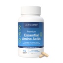 Pure Amino Acids Complex - Protein for Pre/Post Workout, Energy & Muscle Recovery - 9 Essential Amino Acids Supplement (EAA) & BCAAs - Leucine, Lysine, L Tyrosine, L Arginine, 60 Capsules
