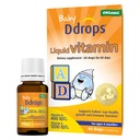 Ddrops® Baby Organic Liquid Vitamins A&D Drops for Infants, 60 Drops. Supports Babies’ Eye Health, Bone Development and Immune Function. Certified Organic, Non-GMOs, Allergy-Friendly