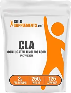 BulkSupplements.com Conjugated Linoleic Acid Powder - CLA Supplement, Nahrungsergänzungsmittel - Glutenfrei, 2g pro Servierung, 250g (8.8 oz) (Pack von 1)