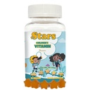 Stars Kids Multivitamin Gummies with Omega 3, Vitamins for Kids with A, B, C, D, Plant Based Multi Vitamins for Children, Manganese, 60 Star-Shaped Multivitamin for Kids, Gluten-Free Gummy Vitamins