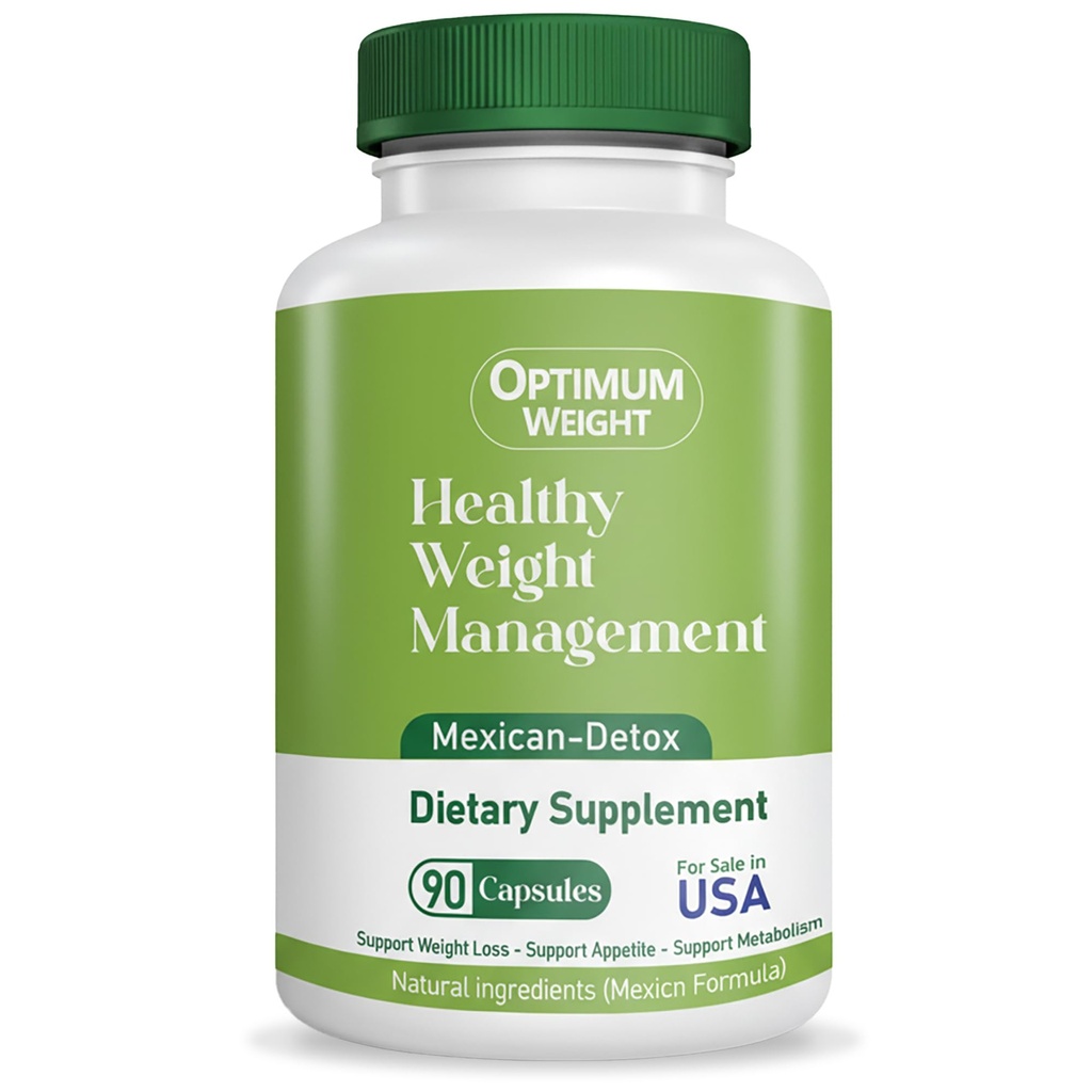 90 Day Gut Cleanse & Full Body Detox – Mexican Herbal Formula for Healthy Weight Management – Supports Metabolism, Digestion & Detox Balance – 90 Capsules