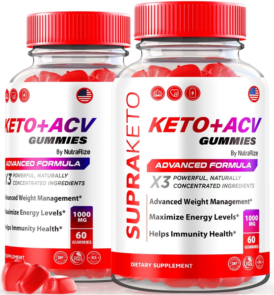 (2 Pack) Supra Keto ACV Gummies, Official Supra Keto + ACV Advanced Weight Loss Gummies, Natural Apple Cider Vinegar Gummy, Premium Keto Plus ACV Formula, ACV Keto Gomitas Review (120 Gummies)