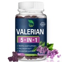 Valerian Root Extract Gummies for Natural Sleep Support, 5-in-1 Herbal Supplement for Calm & Relaxation w/Lavender and More, Alternative to Valerian Powder Capsules. 60 Count