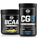 PMD Sports CG5 - Premium Creatine and L-Glutamine Powder (60 Servings) & PMD Sports BCAA Stim Free Amino Acids for Enhanced Recovery - Lemonade (30 Servings)