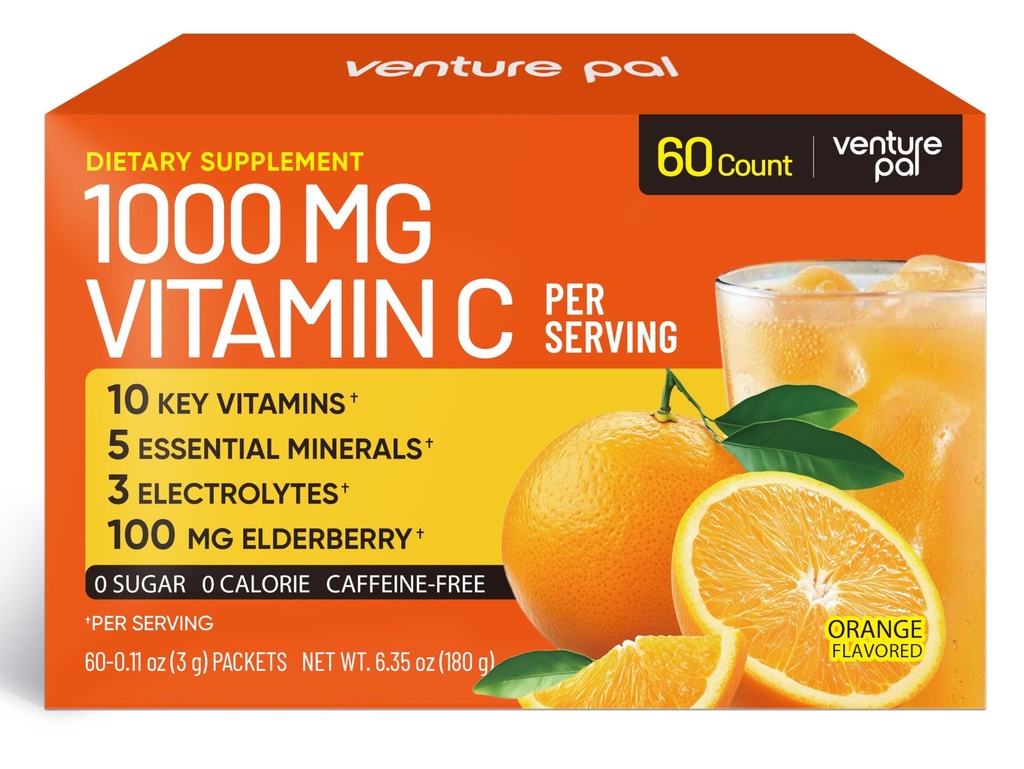 Venture Pal 1000mg Vitamin C Powder – with Electrolytes