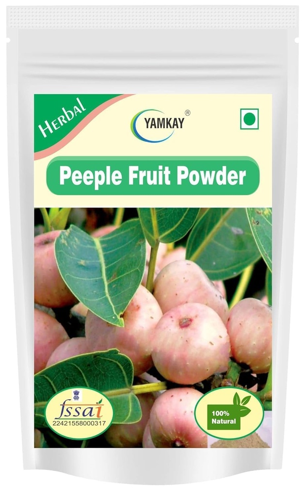 Peepal Fruit Powder (Ficus religiosa) – Premium Dried Fine Ground Sacred Fig Fruit – Herbal Tea Ingredient & Botanical Blend – Natural, No Additives (500 GM(17.63 OZ))