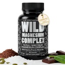 Wild Foods Magnesium Complex Supplement with 7X Forms, 90 Capsules | High Absorption, Full Spectrum, Easy Digestion | 500mg Glycinate, Bisglycinate, Malate, Orotate, Citrate, Taurate