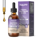 Liposomal Saffron Drops for Kids & Adults, Organic Saffron Supplement w/Magnesium, L-Theanine and Vitamins for Stress, Focus, Vision and Energy Support, Vegan, Natural Lemon Flavor, 2 FL OZ