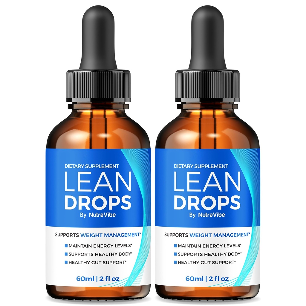 (2 Pack) Lean Drops – LeanDrops Liquid Formula with a Clean Blend to Support Fitness Goals, Active Lifestyle & Body Wellness | Just a Few Easy Drops for a Fit-Focused Lifestyle (60 Servings)