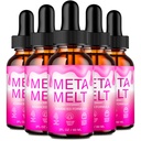 Meta Melt Drops, Official Meta Melt Supplement Droppers - Maximum Strength, All Natural Keto Liquid Formula to Sustain Active Lifestyle & Fitness Goals, Premium MetaMelt Advanced Reviews (5 Pack)