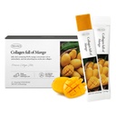 WELLINUS Korean Marine Collagen Jelly Sticks – Mango Marine Collagen Peptides for Glowing Skin, Hair & Nails, Anti-Aging Beauty Supplement, Sugar-Free, Halal & GMO-Free, 25 Travel Packs