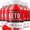 (5 Pack) Crave Keto ACV Gummies - Advanced Formula Crave Keto Plus ACV Weight Management Gummies Apple Cider Vinegar Crave ACV Gummies Dietary Supplement Reviews Men Women (300 Gummies)