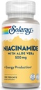 SOLARAY Niacinamid 500 mg | Vitamin B-3 | Energie Metabolismus, Zirkulation, Nerve & Skin Health Support, 100 CT