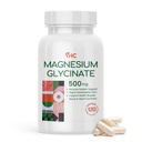 Magnesium Glycinate 500mg Supplement Capsules, High Absorption- Gentle Form,Highly Purified Magnesium Mineral Supplements for Women & Men, 120 Caps, Made in USA (1)
