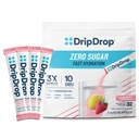 DripDrop Sugar Free Hydration Packets - Zero Strawberry Lemonade - Single Serve Electrolytes Powder Drink Mix - Non-GMO, Gluten Free, Vegan - 32 Sticks