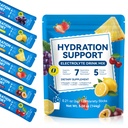 YLXYZUAD Sugar Free Electrolytes Powder Packets 24 Count Variety Pack Low Calorie Hydration Drink Mix with 7 Electrolytes & 5 Vitamins B3 B5 B6 B12 C Keto Friendly Vegan (24 Servings (Pack of 1))
