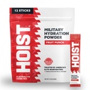 HOIST Electrolyte Drink Mix Powder Sticks – Rapid Rehydration, Military Hydration Formula – Fruit Punch (12 Single-Serve Packs)