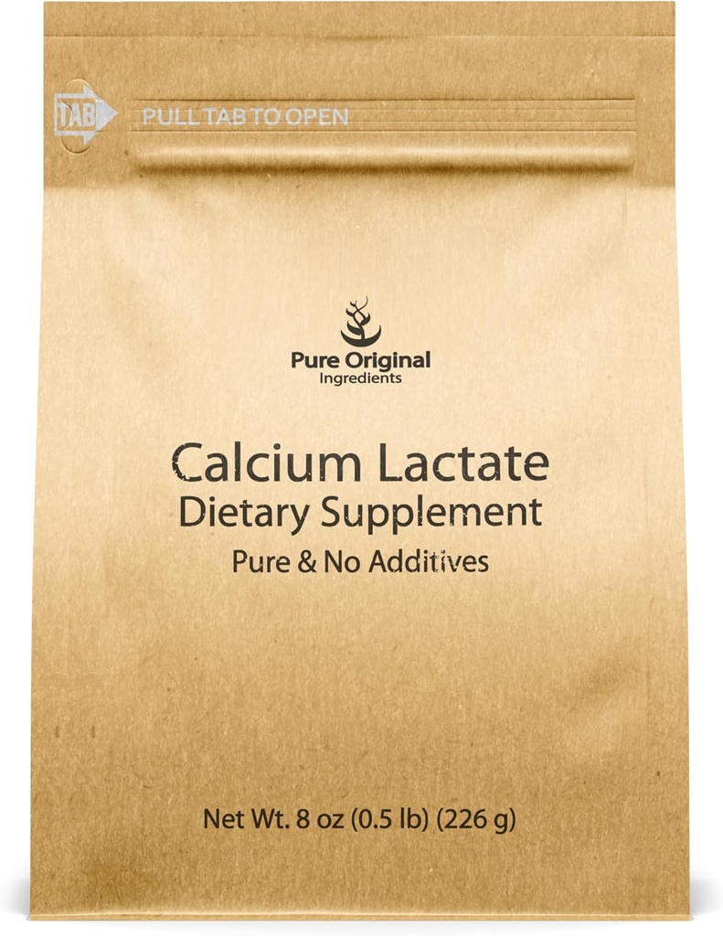 Reine Original Zutaten Calcium Lactat (8 oz) Calciumergänzung, Elektrolyt