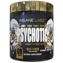 Insane Labz Psychotic Gold, High Stimulant Pre Workout Powder, Extreme Lasting Energy Focus, Pumpen und Ausdauer mit Beta Alanine, DMAE Bitartrate, NO Booster (60 Servierungen, Blue Punch)