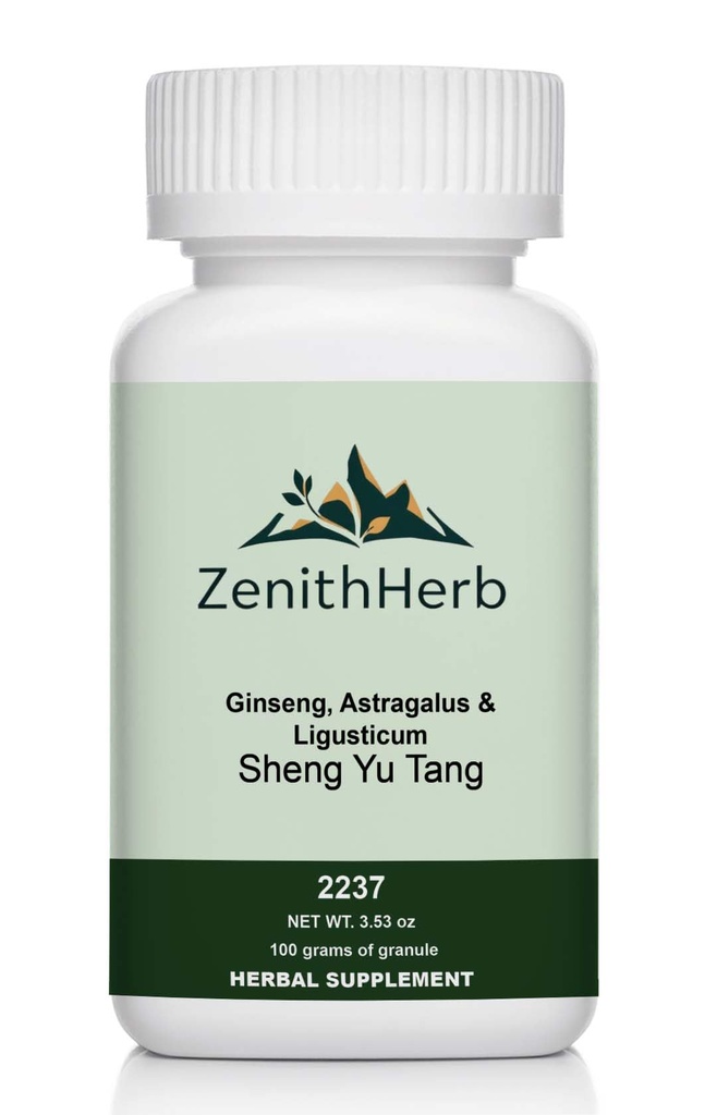 ZenithHerb-Sheng Yu Tang/Ginseng, Astragalus & Ligusticum, Herbal Granule, 100 Grams/Bottle