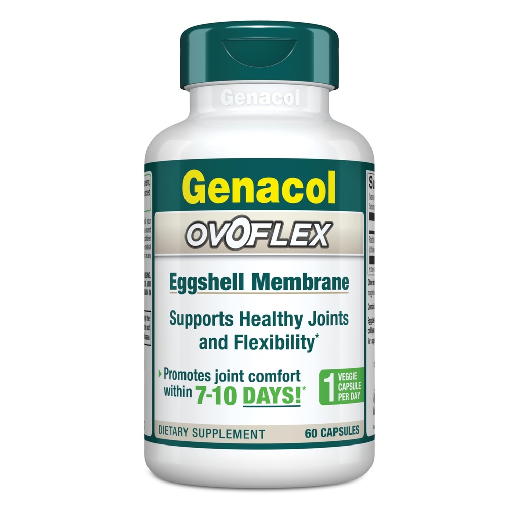 Genacol Ovoflex – Natural Eggshell Membrane Supplement, Support Healthy Joints & Flexibility, Vegetarian Solution for Joint Care, Results in 7 Days, Value Pack, 60 Capsules (60-Day Supply)