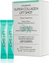 VITALBEAUTIE Flüssiges Collgen für Damen, SuperCollagen Lift Shot - Premium Multi Collagen Peptide Typ I, II, III, V, X 1500mg mit Hyaluronic, Vitamin C, Drittes zertifiziertes, hohe Absorption