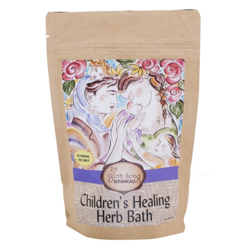 Birth Song Botanicals Children's Herb Bath for Lung and Respiratory Support* Herbal Bath for Children's Immune System Support, 8oz Bag