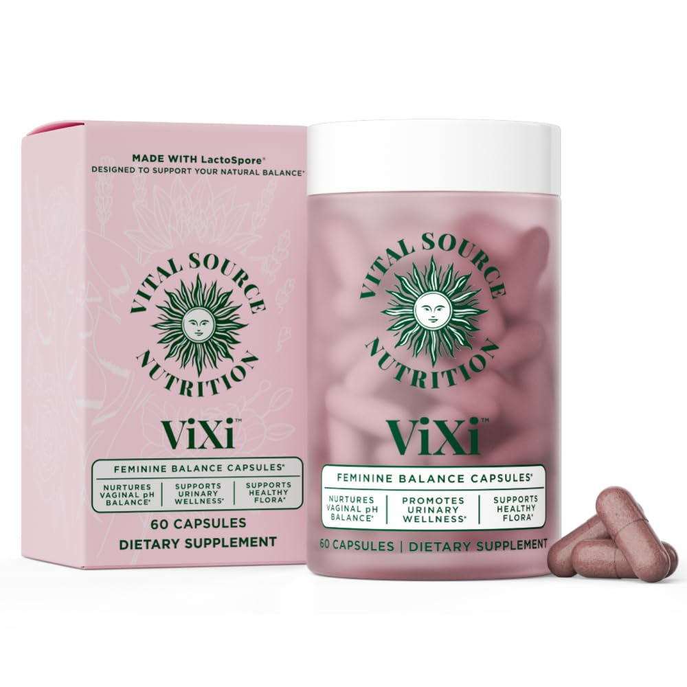 Vital Source Nutrition - Feminine Balance Capsules - Vaginal Wellness & pH Support - with LactoSpore, Cranberry + Pineapple Fruit Powder -Supports Urinary Wellness & Healthy Flora -30 Servings