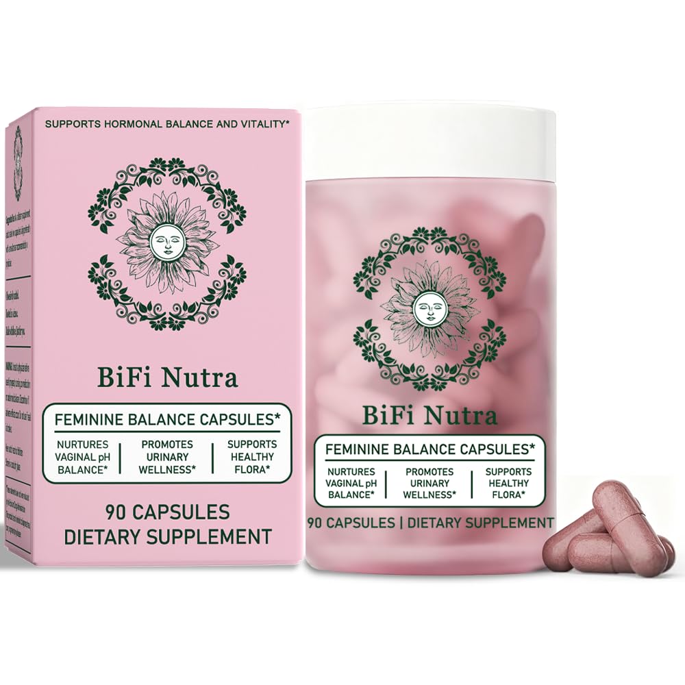 Feminine Balance & Hormone Support Capsules – Vaginal & Urinary Wellness, Healthy Flora, Hormone Health, Energy Vitality – LactoSpore, Cranberry, Pineapple & Primal Organ Blend, 90 Count