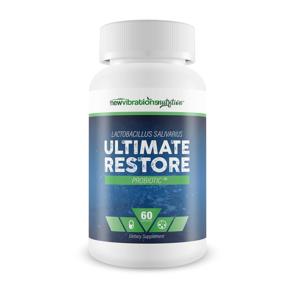 Lactobacillus Salivarius Ultimate Restore Probiotic - Our Best Gut Restore Probiotic Lactobacillus Salivarius Blend with Over 40 Billion CFU Of Probiotics - Prebiotics and Probiotics - Gut Supplement