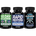 Colon Detox + Electrolytes + Lung Cleanse – 3-in-1 Support for Digestion, Hydration & Breathing